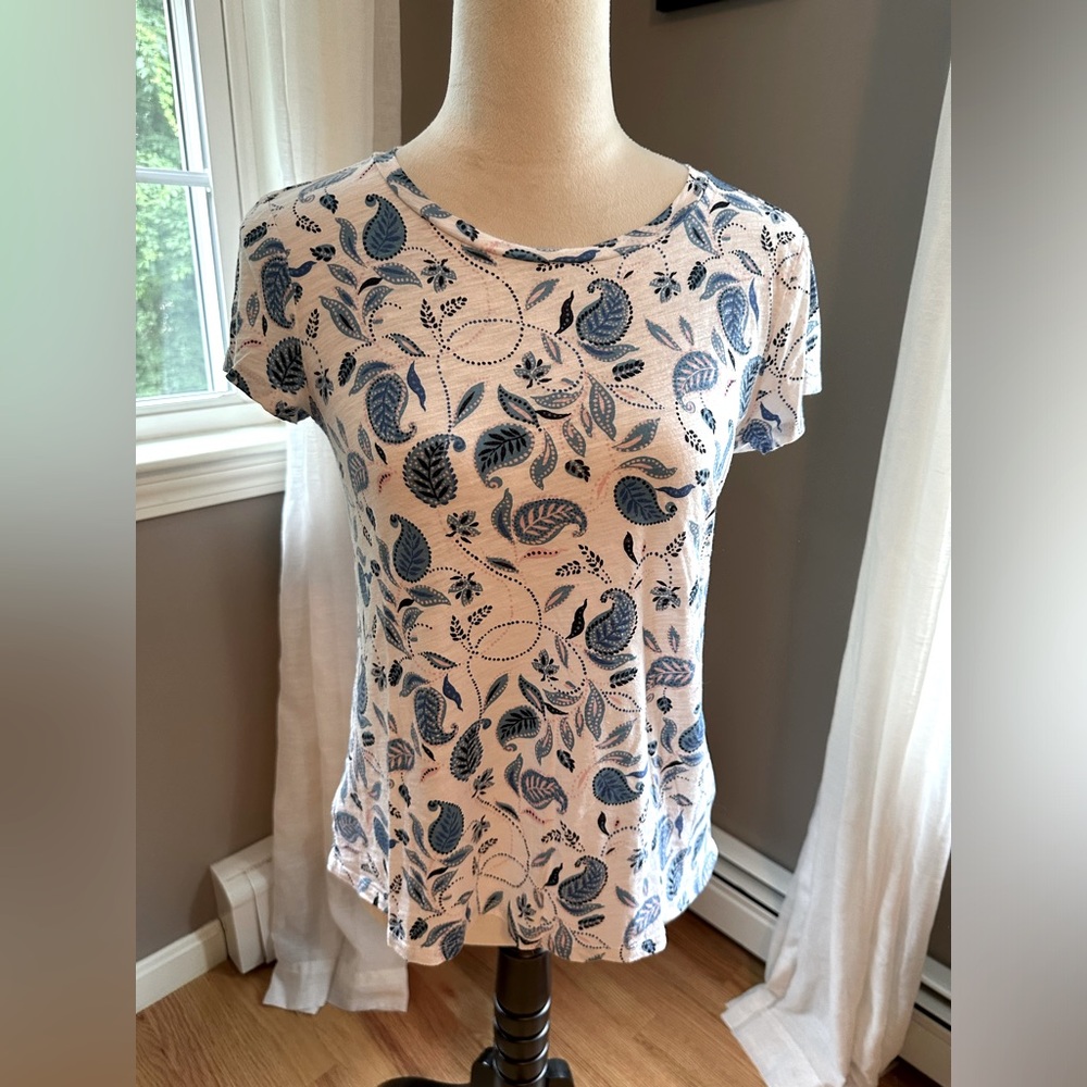 Loft Vintage Soft print crew neck tee